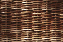 Texture Of A Wooden Wicker Chair Made From Natural Materials