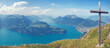 Lake Lucerne seen from Fronalpstock, near Stoos in the Swiss Alps