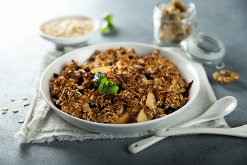 Sticker - Traditional homemade fruit crumble with oats