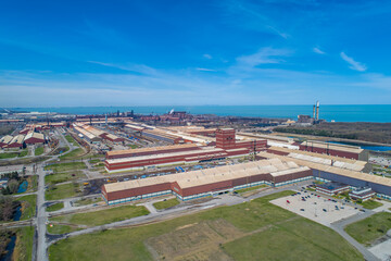 Large Steel Manufacturing Facility on Lake Michigan