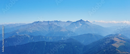 Cuadros en Lienzo view of high mountains to the horizon from one of the peaks