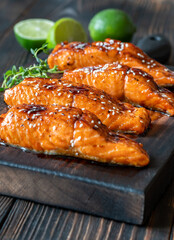 Wall Mural - Teriyaki salmon