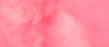 White Soft Smoke With Pink Color Background