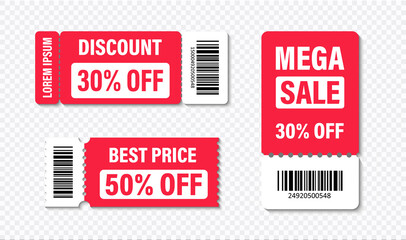 Wall Mural - set of tags