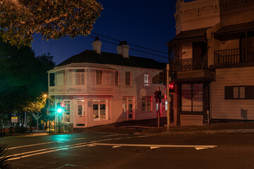 Wall Mural - terrace house on a corner