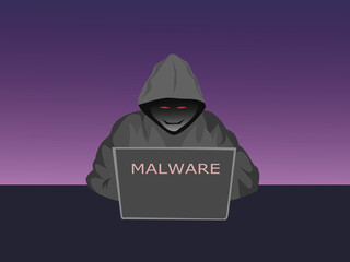 Hackers are sending malware onto other computers with purple background