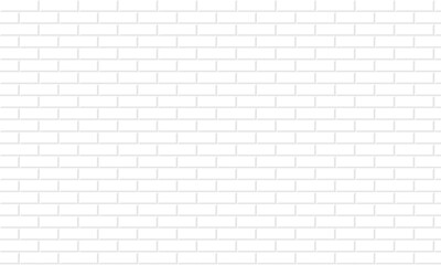 White brick wall is texture vector for use wallpaper. Abstract pattern stonewall background.