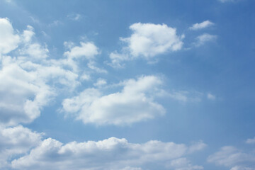 clouds in the blue sky