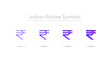 © Vi DesignLap - Indian Rupee icon symbol in multiple size