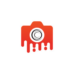 Sticker - Camera photography logo design template