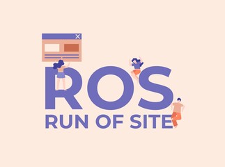 Wall Mural - ros run of site. quality surfing and coding technologies web software digital graphic scripts and bu