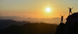 © Silhouette Media - friendship on the mountain top
