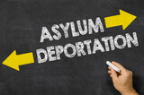 Fototapeta Mapy - Asylum or Deportation