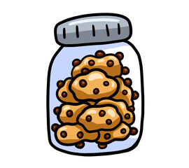 Cartoon Stylized Chocolate Chip Cookie Jar