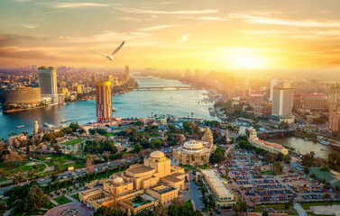 Canvas Print - View from the Cairo tower