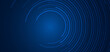 © rarinlada - Abstract technology futuristic concept blue circular lines banner design connection