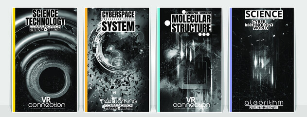 Vector banner background of abstract technology digital hi tech concept
