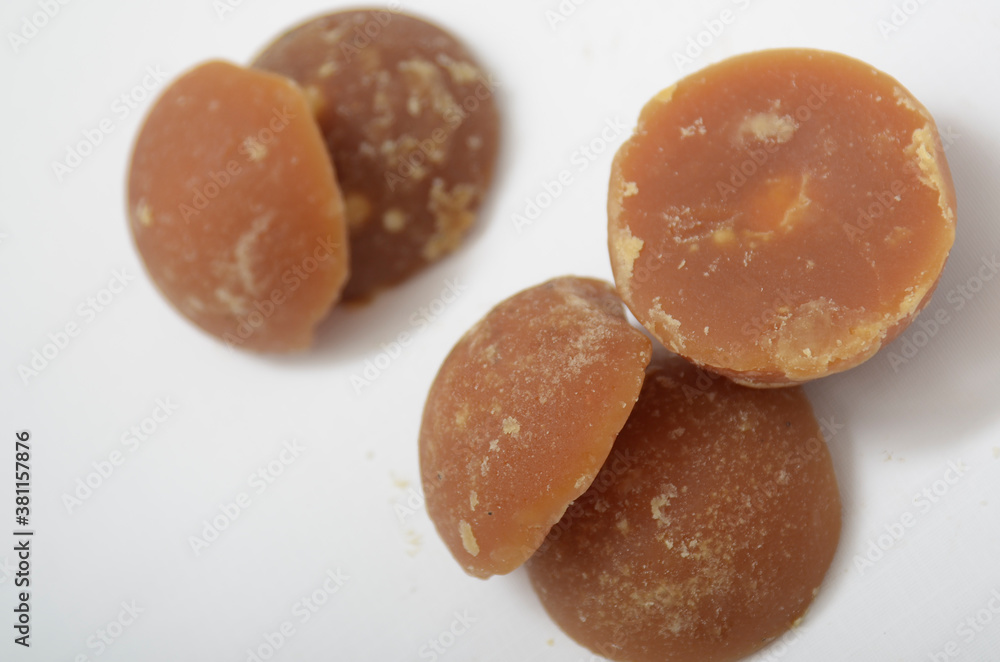 Stock-Foto „Gula Aren or Gula Jawa or sugar palm. Traditional Sugar ...