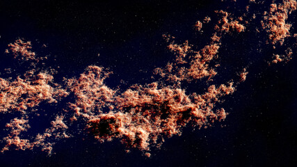Wall Mural - universe filled with stars, deep space nebula and galaxy