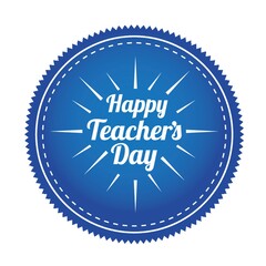 Poster - teachers day label design