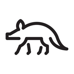 Sticker - Aardvark on a white background