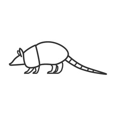 Sticker - armadillo