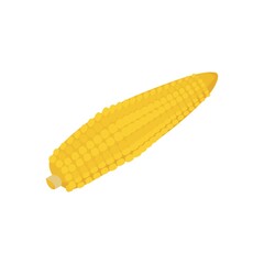 Wall Mural - Corn on a white background