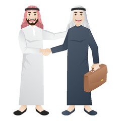 Sticker - middle eastern businessmen