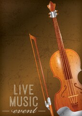 Poster - Live music poster design illustration.