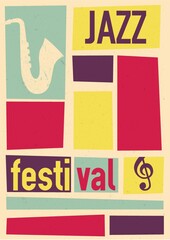 Wall Mural - jazz festival poster design