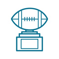 Sticker - American football trophy