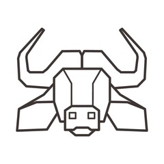 Sticker - water buffalo head