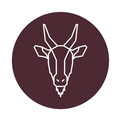 Wall Mural - Goat head