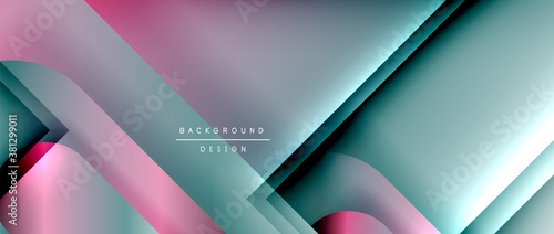 Fotografía Vector geometric abstract background with lines and modern forms