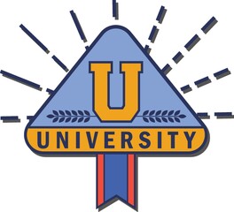 Wall Mural - university logo element