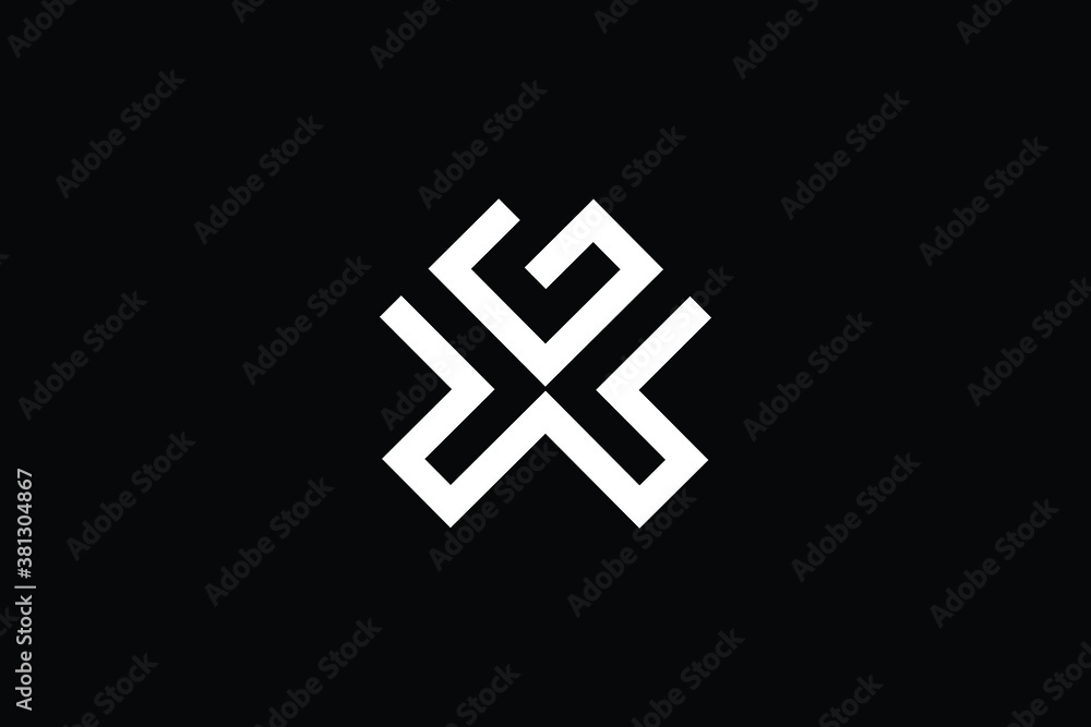 Minimal Innovative Initial XG logo and GX logo. Letter XG GX X G ...