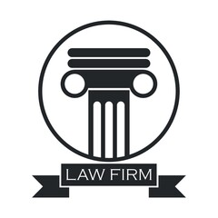 Wall Mural - law firm logo element