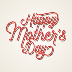 Wall Mural - happy mothers day design