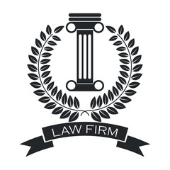 Wall Mural - law firm logo element