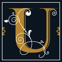 Wall Mural - Letter u