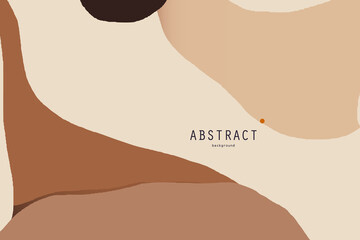 Abstract contemporary organic shapes background. Minimalist aesthetic.