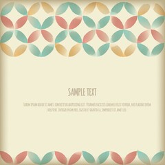 Sticker - vintage background design