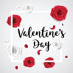 Wall Mural - Valentines day greeting