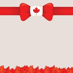 Sticker - Flag of Canada  template design.