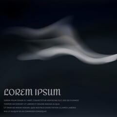 Poster - smoke background design