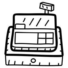 Wall Mural - Cash Register Vector 