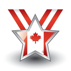 Sticker - Canada flag design