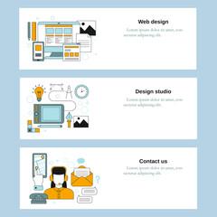Web design, Design studio, Contact us
