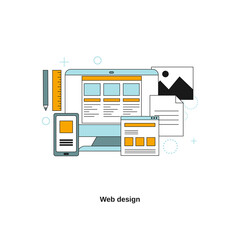 Web design concept