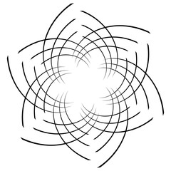 Poster - Spiral, twist radial swirl, twirl circular vector illustration. Revolve, whirlpool effect
